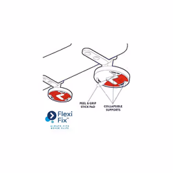 WL602186H Ontario Flexi-Fix Toilet Seat with Black Hinges, Soft Close, Quick Release, Teak Effect