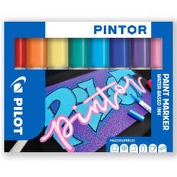 Pilot Pintor Permanent Marker Pens Medium - 8 Pack - Rainbow