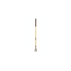 4060NB09 Elements Long Handled Weed Fork Brown wooden handle with bronze head 124 x 8 x 45 cm