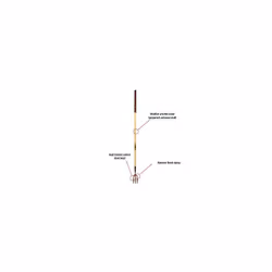 4060NB09 Elements Long Handled Weed Fork Brown wooden handle with bronze head 124 x 8 x 45 cm