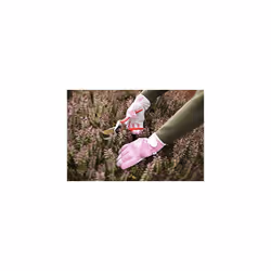 Spear & Jackson LMGLOVESKEW Kew Gardens Collection Ladies Medium Leather Palm Gardening Gloves - Pink