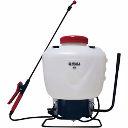 Spear & Jackson 15LPAPS 15 Litre Pump Action Pressure Sprayer, White/Red/Black/Blue