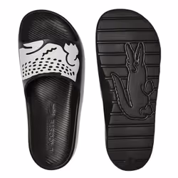 Lacoste Mens Croco 2.0 0721 2 CMA Synthetic Crocodile Flip Flops - UK 7, Black/White