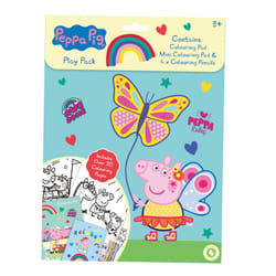 Peppa Pig Play Pack Colouring Pads Pencils Kids Activity Set