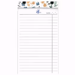 Wild Bloom Watercolour Floral To Do List Pad With Tear Off Sheets