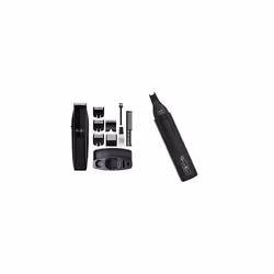 GroomEase by Wahl Performer Trimmer, Stubble and Beard Trimmer, Beard Care Kit, Rechargeable & GroomEase by Ear and Nose Trim ...