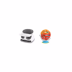 Baby Base 2-in-1 Seat, Slate, Booster Chair, Dining and Feeding Seat, Ages 6 Months+ (Pack of 1) & Baby Einstein, Sticky Spin ...