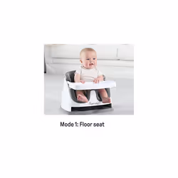 Baby Base 2-in-1 Seat, Slate, Booster Chair, Dining and Feeding Seat, Ages 6 Months+ (Pack of 1) & Baby Einstein, Sticky Spinner Booster & High Chair