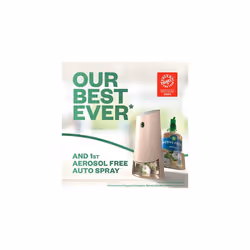 Air Wick Aerosol-Free Automatic Air Freshener Spray Starter Kit, Fresh Cotton, 1 gadget, 2 Refills & 2 AA Batteries, 24x7 Active Fresh Odour