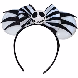 Jack Skellington Halloween Black And White Headband Party Wear One