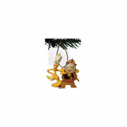 Di Beauty and the Beast Cogsworth & Lumiere Holiday Christmas Ornament