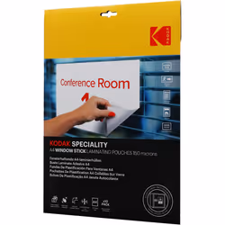 Use Kodak Speciality A4 150 Micron Window Stick Laminating Pouches sticks to most smooth surfaces and is perfect fo ...