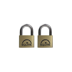Squire LN4T LN4T Lion Brass Padlocks 5-Pin 40mm Twin Pack (2 x LN4KA)