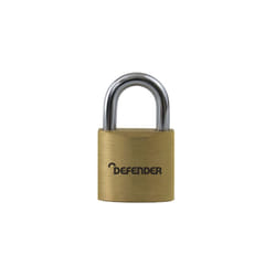 DEFENDER DEFBP2T Brass Padlock Twinpack 20mm