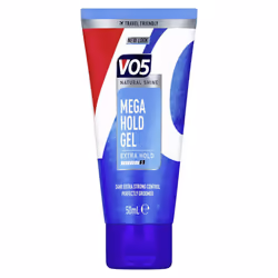 VO5 Mega Hold 24hr Extra Control Travel-Friendly Styling Gel 50ml - 4 Pack