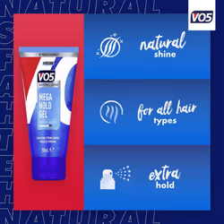 VO5 Mega Hold 24hr Extra Control Travel-Friendly Styling Gel 50ml - 4 Pack - Additional view 5
