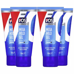 VO5 Mega Hold 24hr Extra Control Travel-Friendly Styling Gel 50ml - 4 Pack - Additional view 8