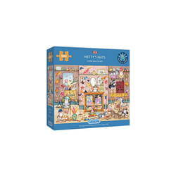 Hetty's Hats 500 Piece Jigsaw Puzzle | Cat Jigsaw Puzzle | Sustainable Puzzle for Adults | Premium 100% Recycled Board | Great Gift for Adults |