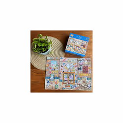 Hetty's Hats 500 Piece Jigsaw Puzzle | Cat Jigsaw Puzzle | Sustainable Puzzle for Adults | Premium 100% Recycled Board | Great Gift for Adults |
