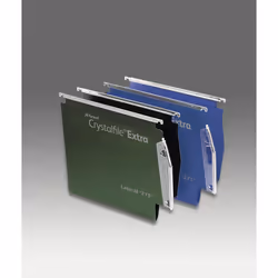 Rexel Crystalfile Extra `275` Lateral File 15mm Green (25) - Additional view 4