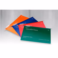 Rexel Crystalfile Classic Foolscap Suspension File 15mm Green (50) - Additional view 4