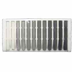 Jakar 7623 Assorted Greys Compressed Charcoal Stick (Pack of 12)
