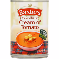Baxters Favourites Cream of Tomato Soup - Pack of 12 x 400G