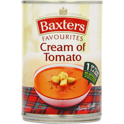 Baxters Favourites Cream of Tomato Soup - Pack of 12 x 400G