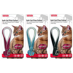 Beaphar Soft Cat Flea Collar - Reflective, Velvet and Sparkle - Velvet, 1 Pack