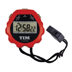 Stopwatch, Red, One Size