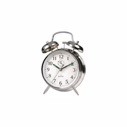 Acctim Saxon Bell Alarm Clock Chrome [12627]