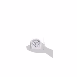 Acctim 14112 Europa Alarm Clock, White