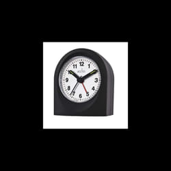 Acctim Palma Black Back Light, Snooze Alarm Clock 15068