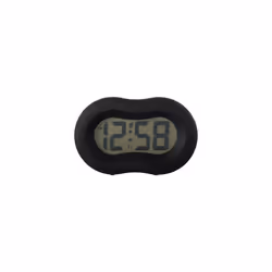 Acctim 15113 Vierra Alarm Clock, Black, Silicone, One Size