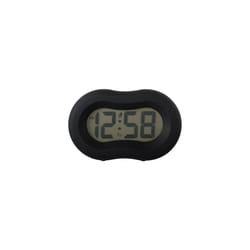 Acctim 15113 Vierra Alarm Clock, Black, Silicone, One Size