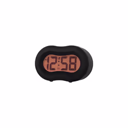 Acctim 15113 Vierra Alarm Clock, Black, Silicone, One Size