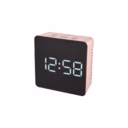 Acctim Lexington LED Display Alarm Clock Rose Gold Variable Brightness 15830