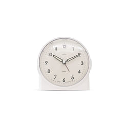 Acctim Arlo Non-Ticking Sweep Luminous Tipped Hands Analogue Backlight Alarm Clock (Buttermilk)