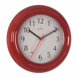 Acctim Wycombe Wall Clock Red [21414]