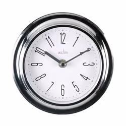 Acctim Riva Wall Clock Chrome Chrome [21737]