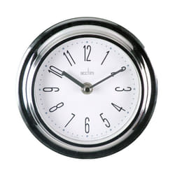 Acctim Riva Wall Clock Chrome Chrome [21737]