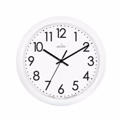 Acctim Abingdon Wall Clock White 25.5cm [21892]