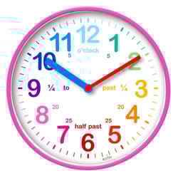 Acctim 22520 Wickford Kids Wall Clock in Pink