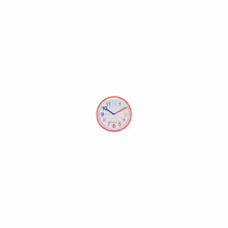 22524 ACCTIM Wickford Red Kids Wall Clock