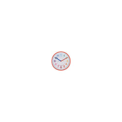 22524 ACCTIM Wickford Red Kids Wall Clock