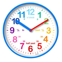 Acctim Wickford Childrens Time Teacher Wall Clock Blue