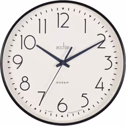 Acctim Earl Sweep Wall Clock Black 22563
