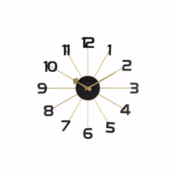 Acctim Astraea Wall Clock Gold/Black