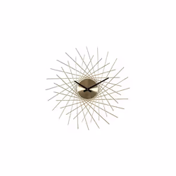 Acctim 'Lohne' Design Spoke Style Metal Wall Clock In Brass Finish 49cm