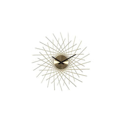 Acctim 'Lohne' Design Spoke Style Metal Wall Clock In Brass Finish 49cm